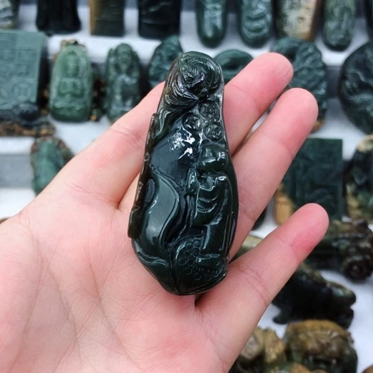 岫岩河磨玉（透闪石质玉）未镶嵌挂件