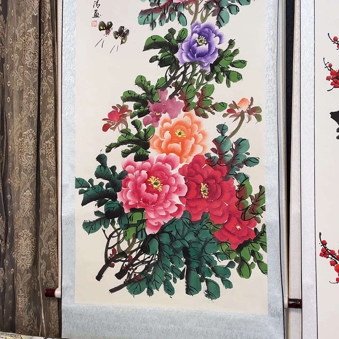 纯手绘国画作品好看四尺