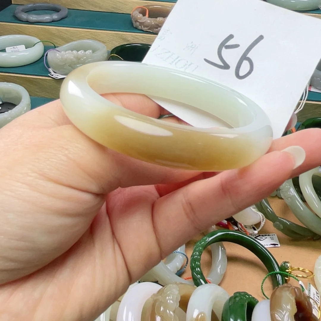 未镶嵌手镯和田玉圈口58