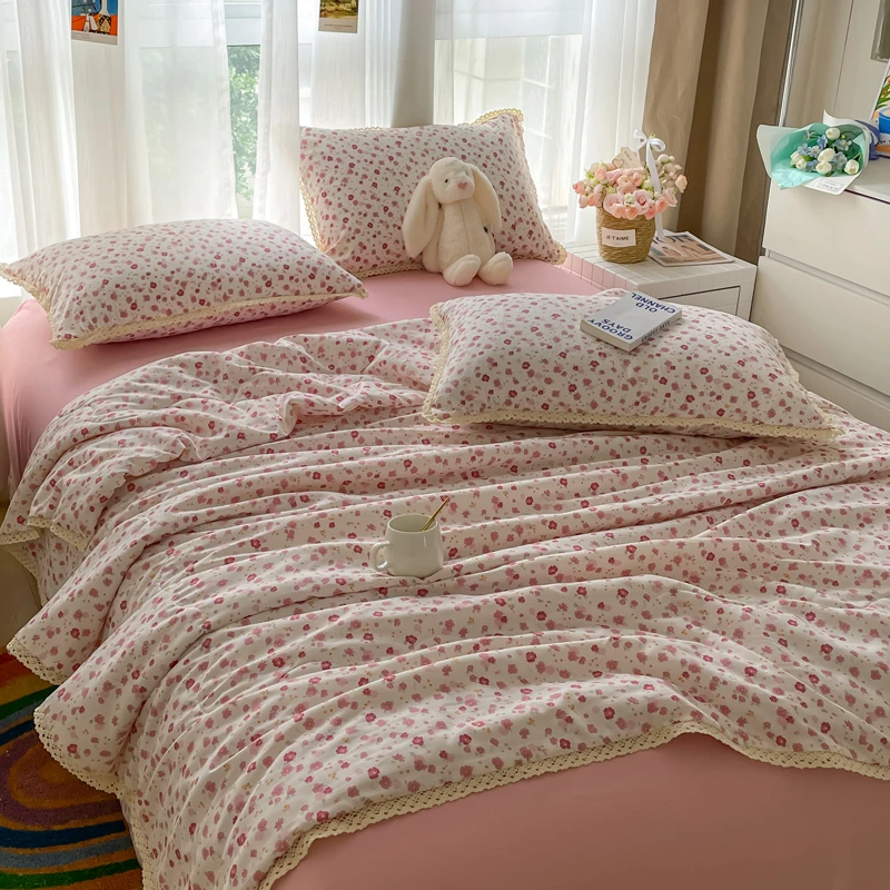 808  花语粉夏被四件套