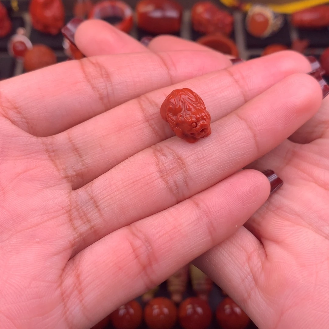 M***.南红玛瑙未镶嵌貔貅背云10+