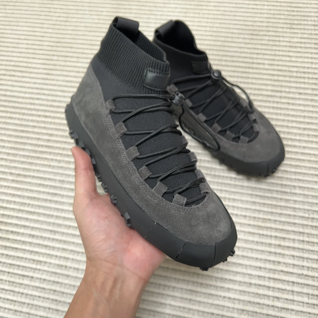 户外风真皮弹力高帮运动鞋