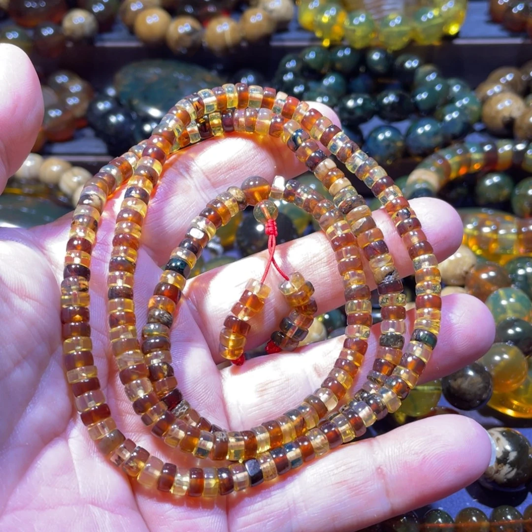 琥珀未镶嵌手链天然