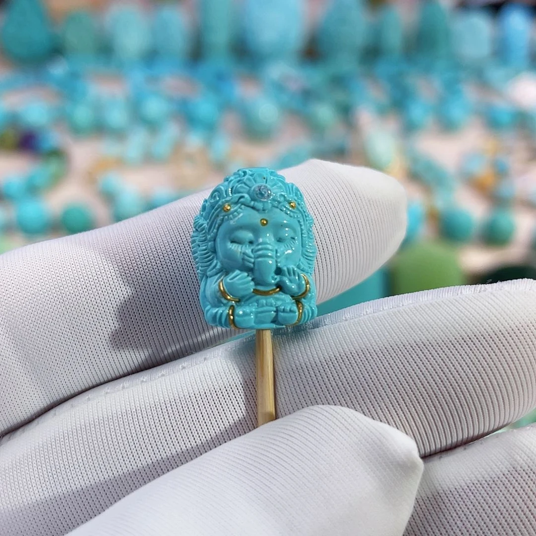 绿松石珠宝奇石未镶嵌