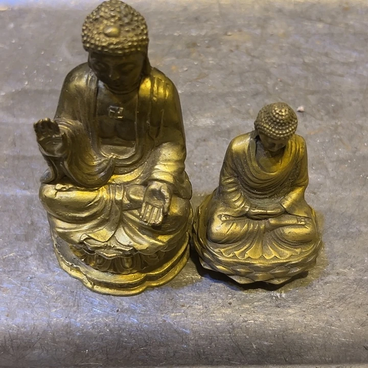 阿***问黄铜摆件，文房工艺品摆件