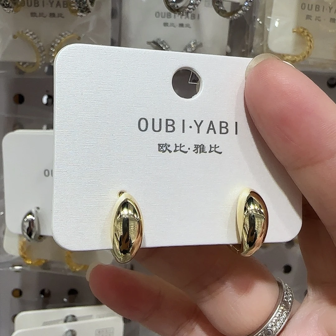 锆石纯铜合金金色耳扣