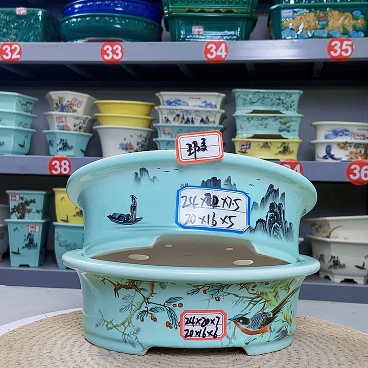 紫砂花瓶紫砂花盆