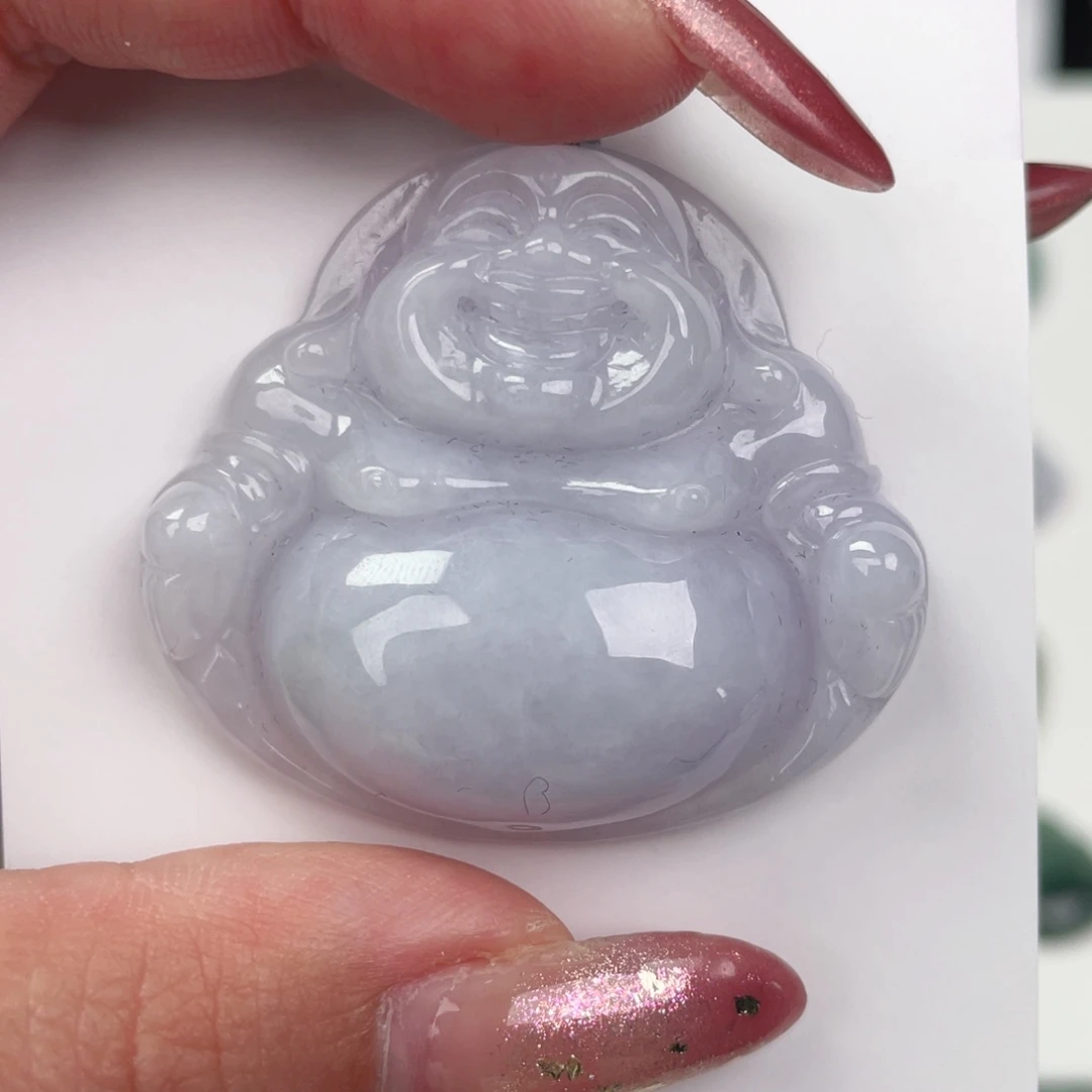 翡翠未镶嵌颈饰佛公