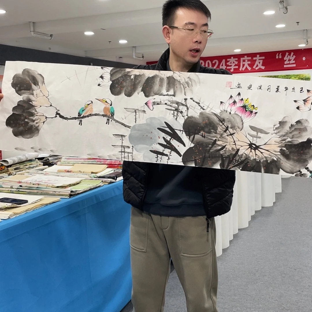 国画今天早上国画作品展示