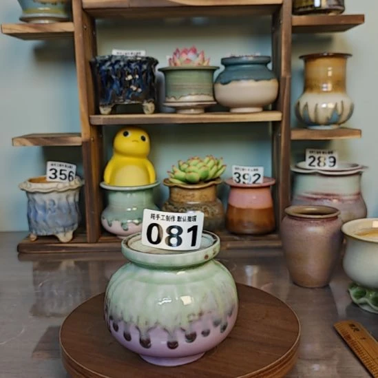 景德镇手工陶瓷盆 口6.5