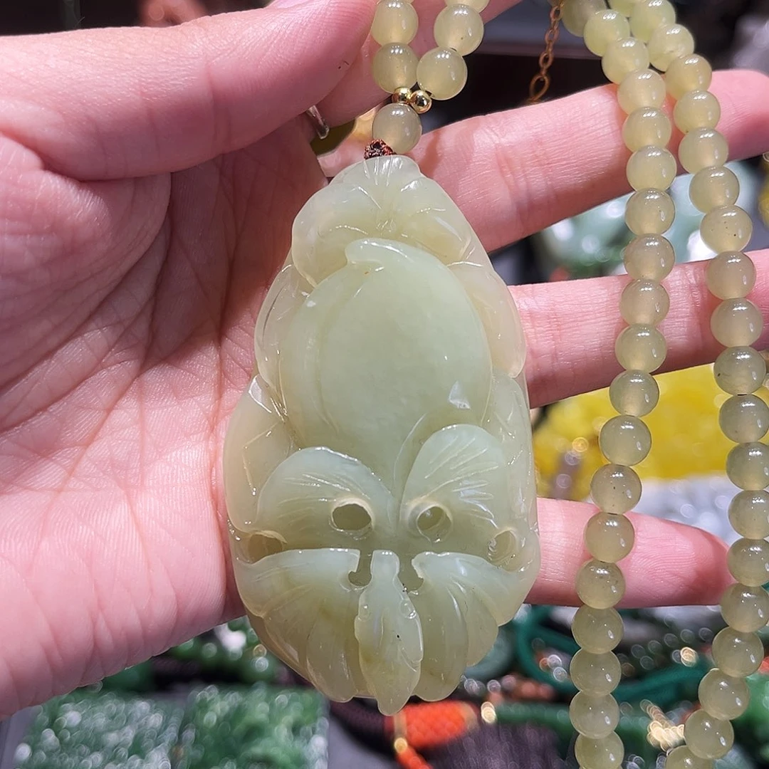 未镶嵌岫玉毛衣链