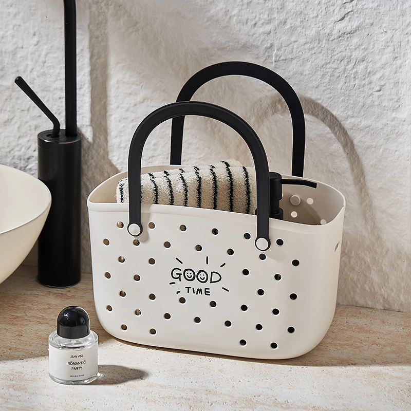 手提大容量洗澡篮沐浴筐洗护用品收纳篮澡堂洗浴筐学生宿舍洗漱篮