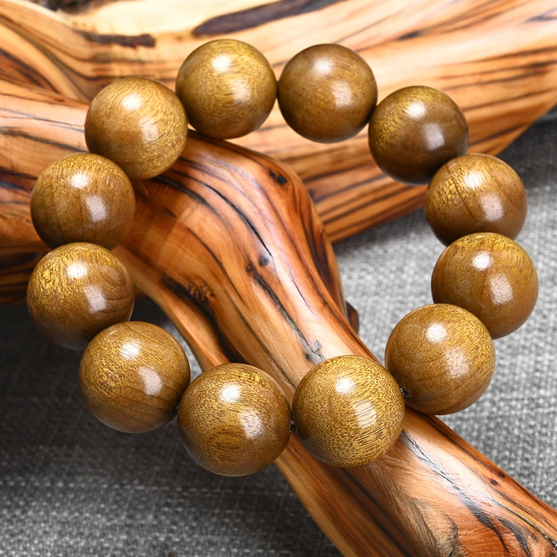 【半价抢】2026款四川小叶桢楠金丝楠黄料轻奢款素圈1.8金丝楠木