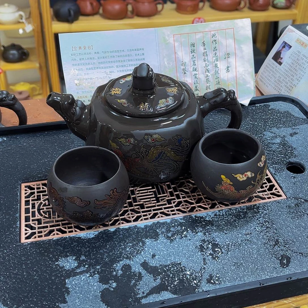 紫砂茶案紫砂壶一壶500cc4主人杯