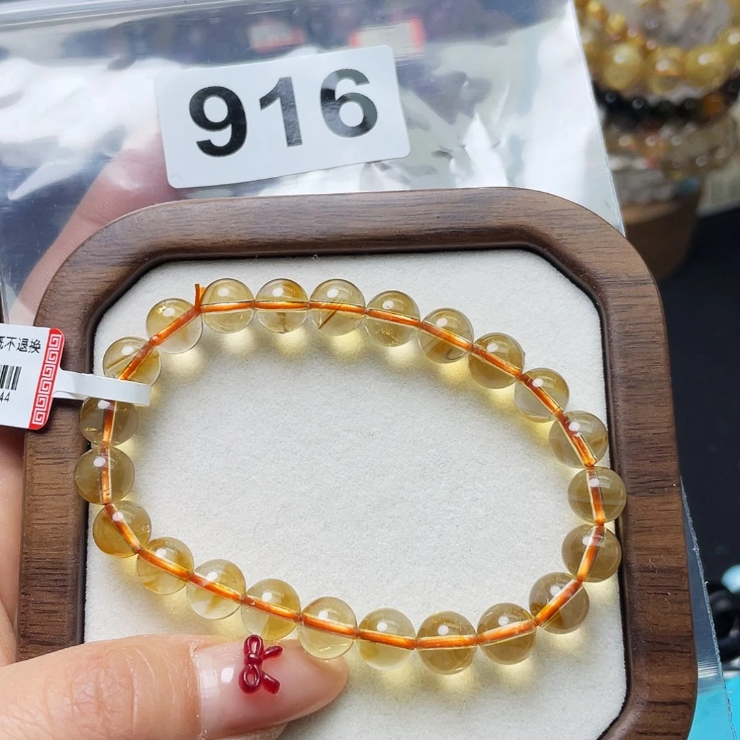 水晶手串916。未镶嵌自**在