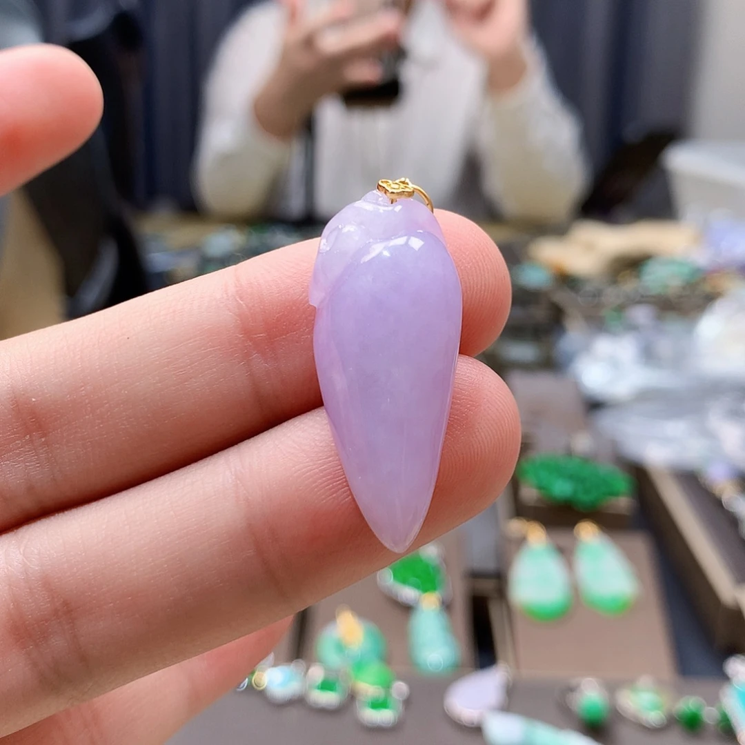 翡翠未镶嵌吊坠(不含链)天然缅甸A货翡翠吊坠