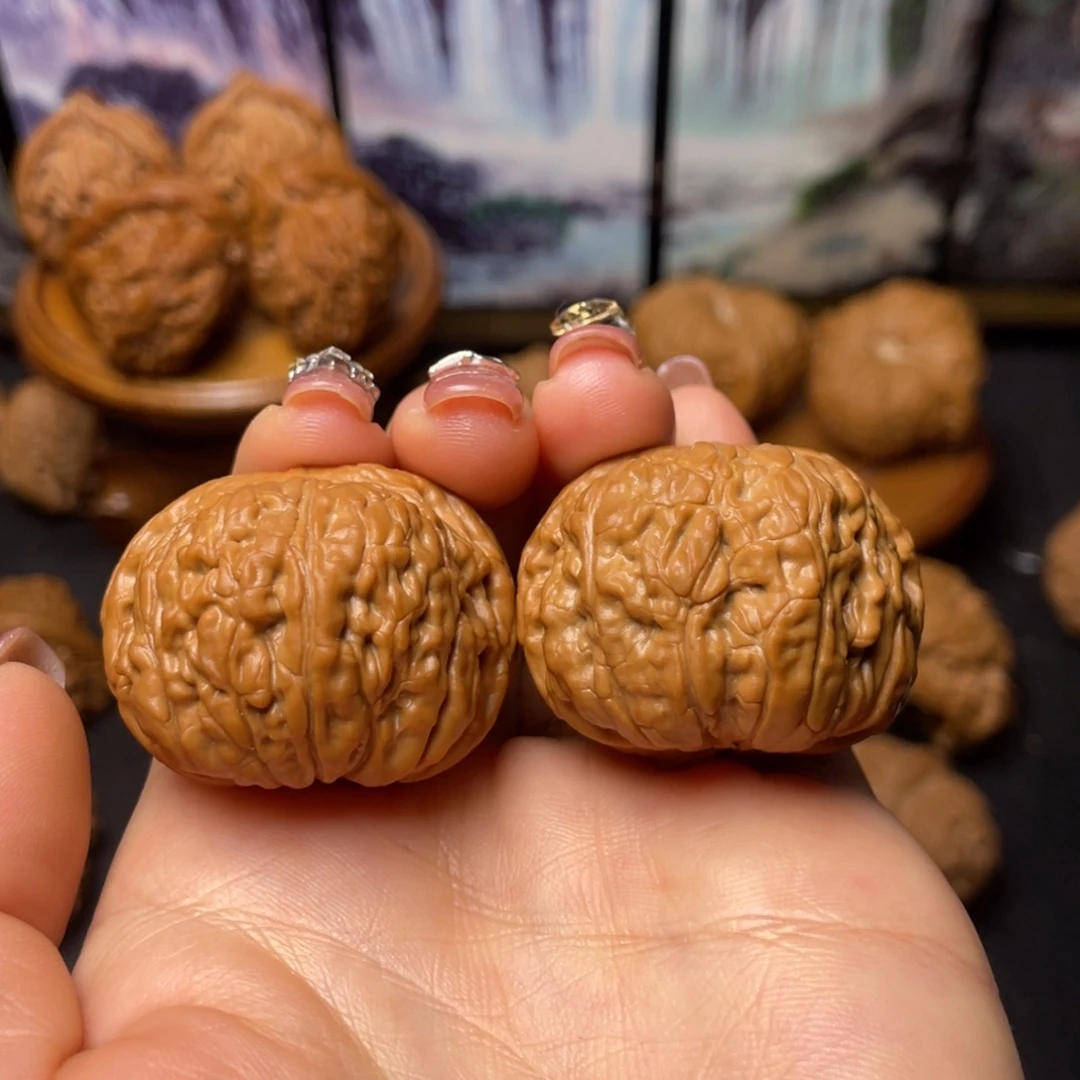 文玩核桃把件37全品平底锅