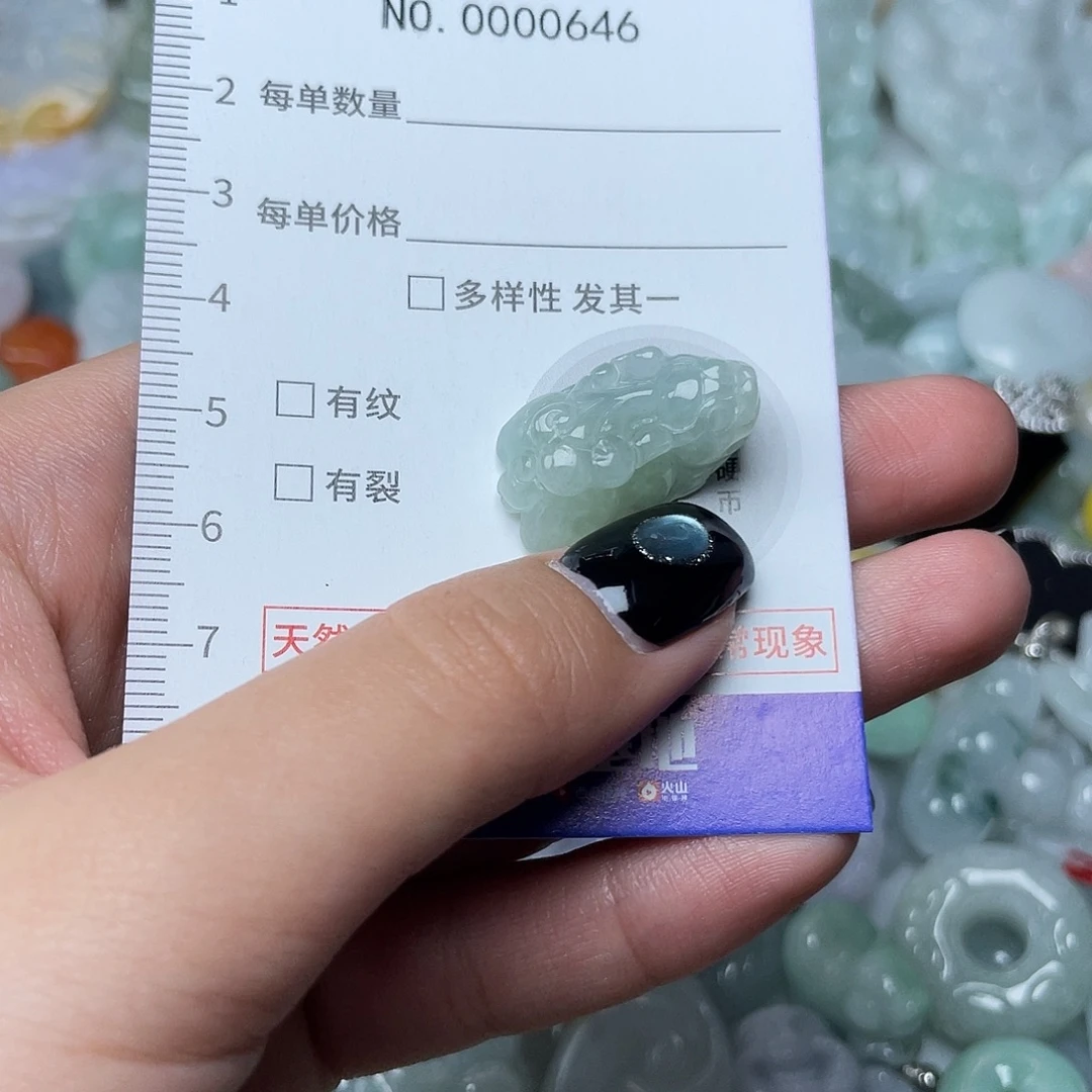 翡翠未镶嵌颈饰646