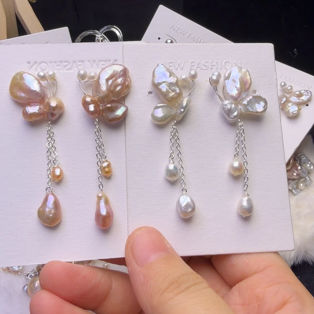 琉璃纯铜合金耳钉