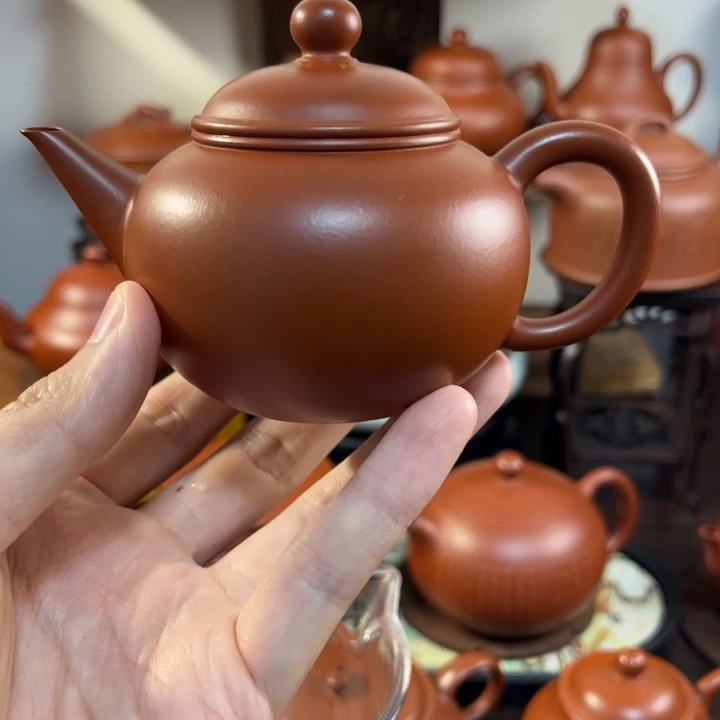 茶壶紫砂水平150cc朱泥