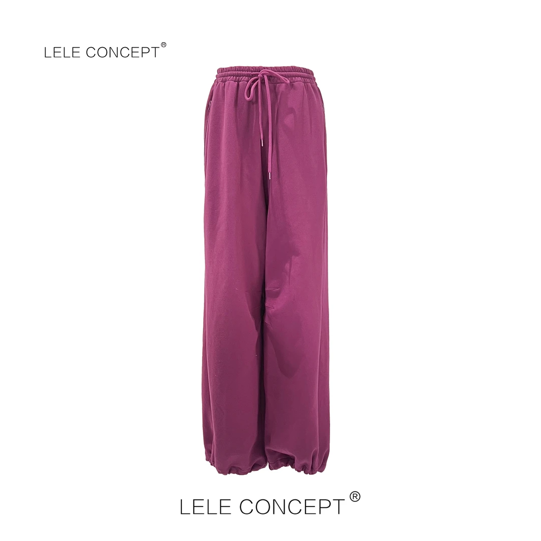 LELE CONCEPT丨「春款上新」百搭彩色抽带卫裤K0377