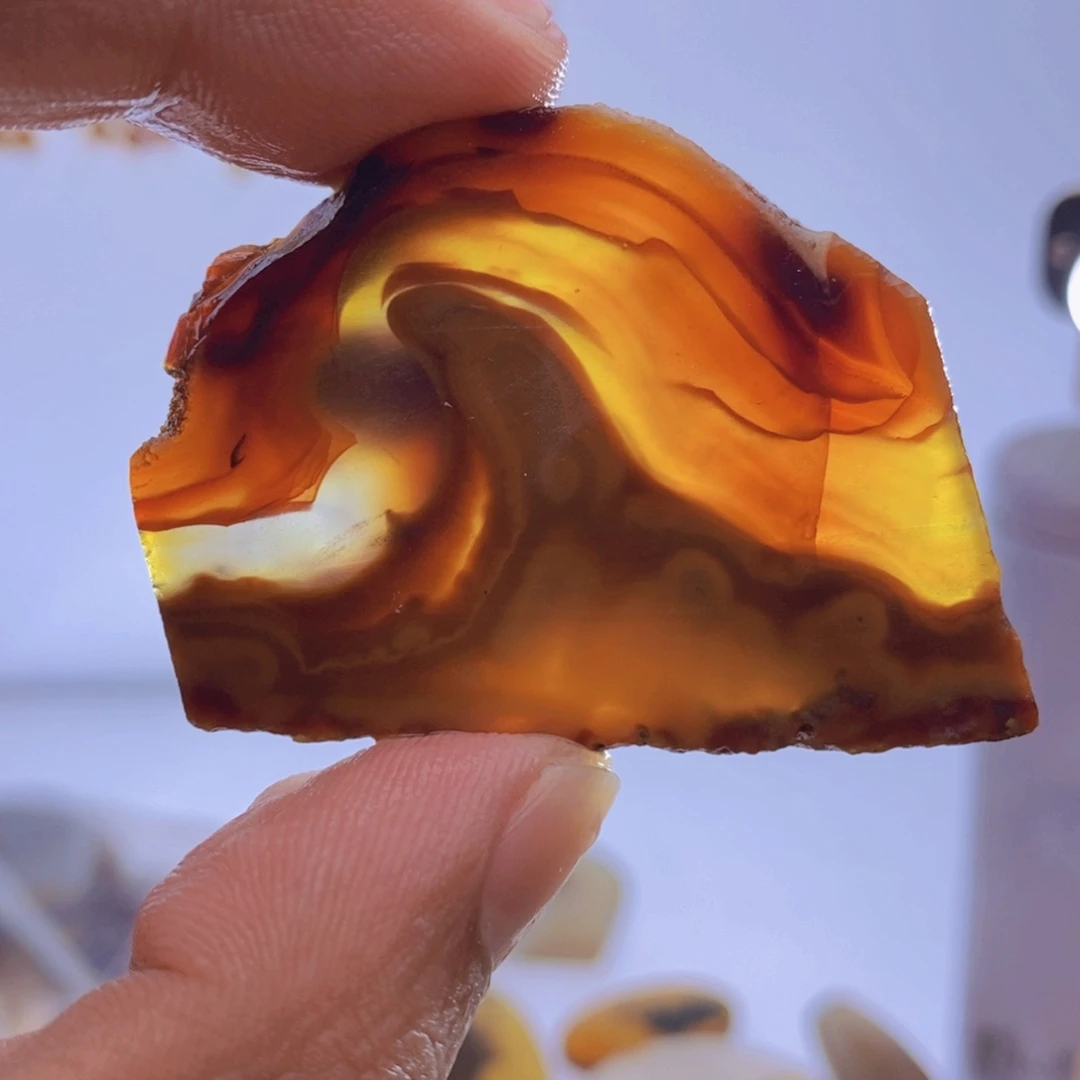 玛瑙/玉髓吊坠(不含链)未镶嵌时*