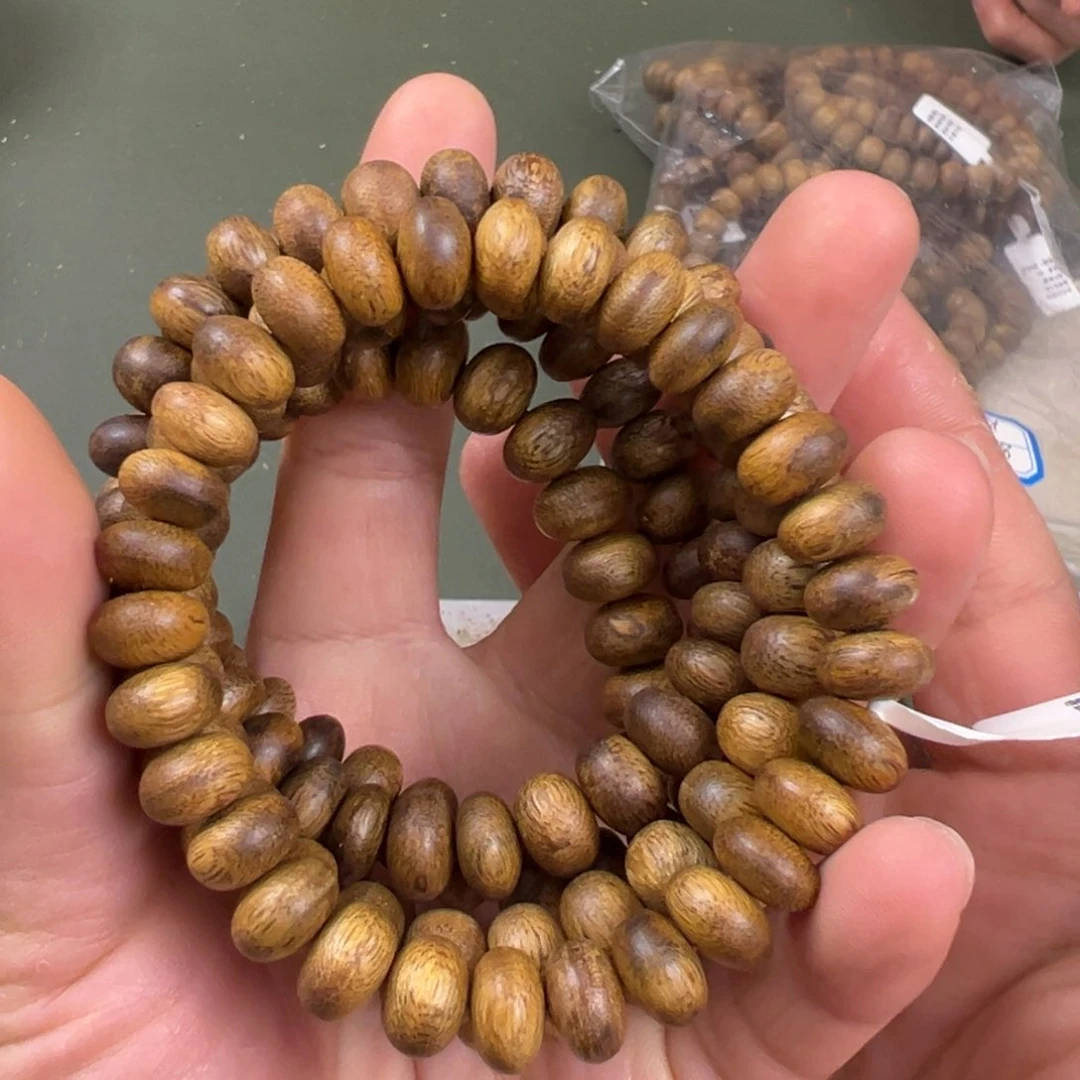 沉香手串海南老白棋树钉单圈多样性发一08/8g