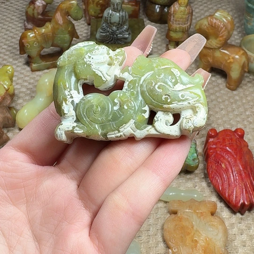 白玉菩提吊坠挂件