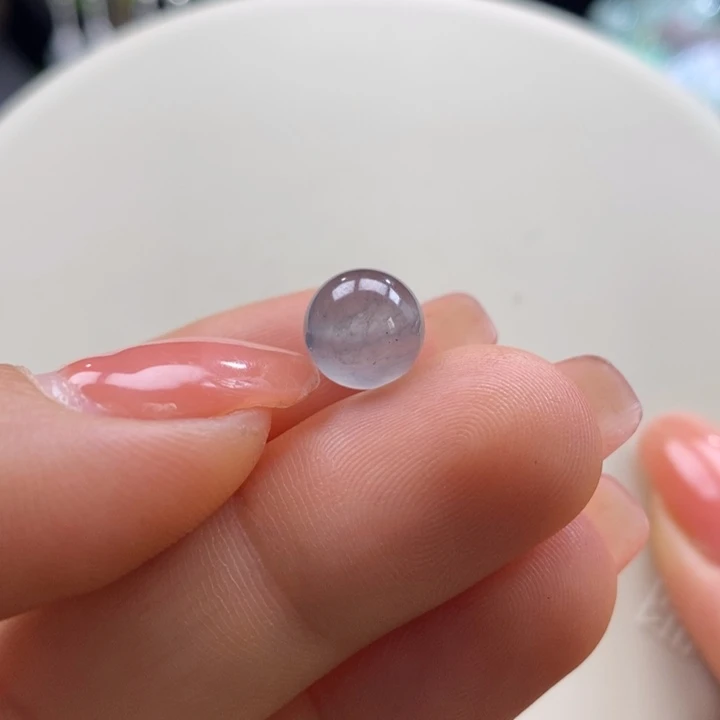 翡翠吊坠(不含链)未镶嵌翡翠黑钢圆珠