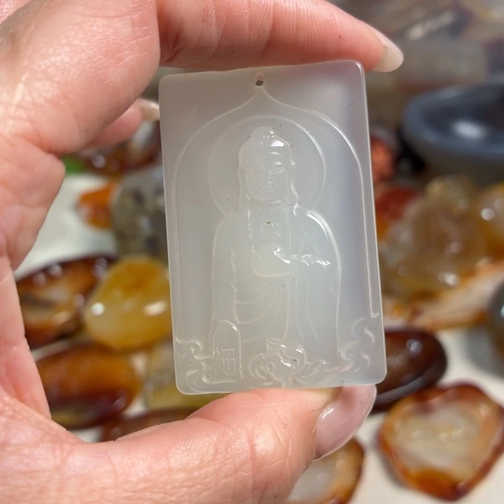 玛瑙/玉髓未镶嵌吊坠(不含链)