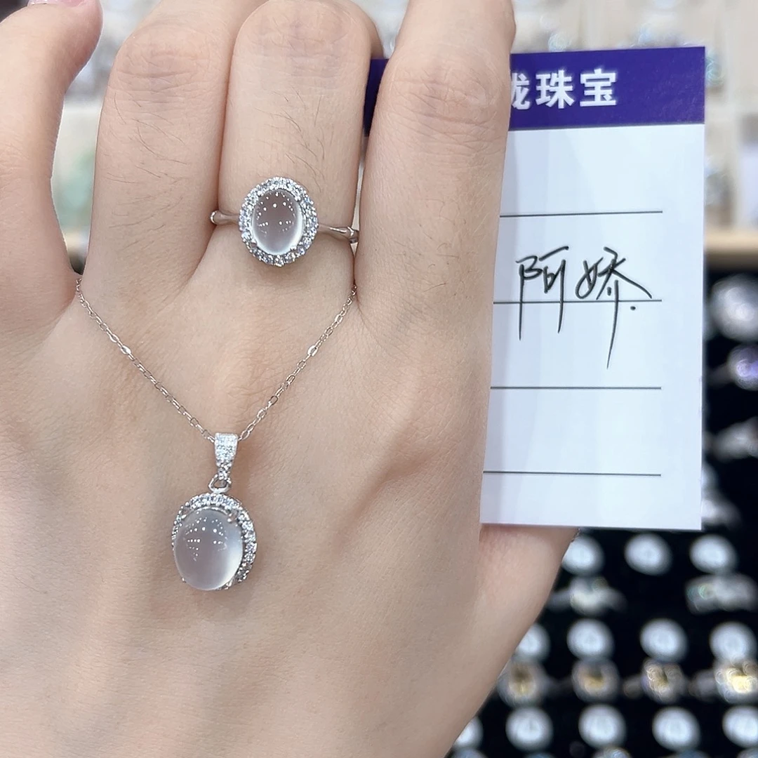 ****娇紫晶戒指银S925镶嵌戒指