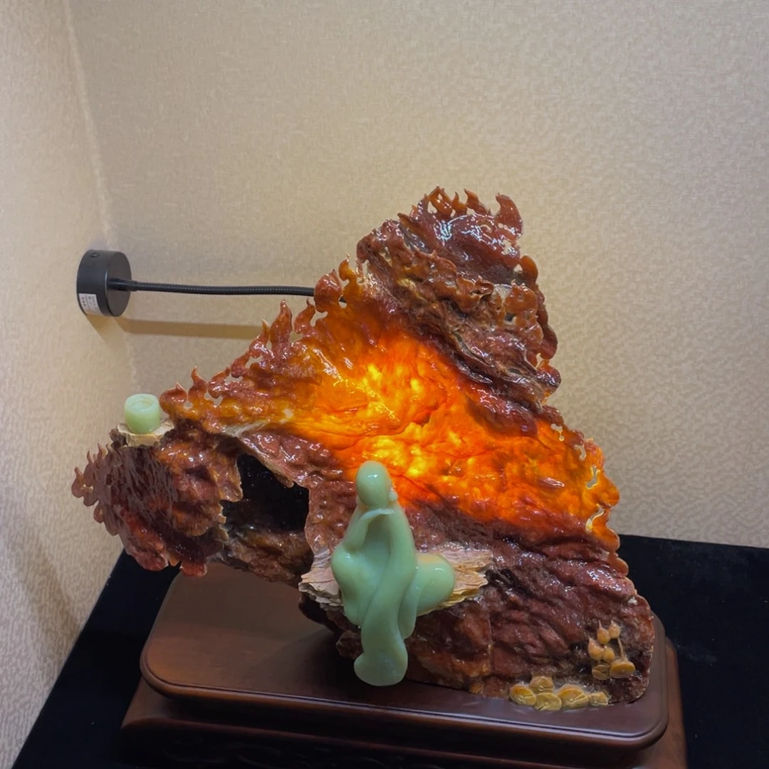 蛇纹石玉未镶嵌摆件