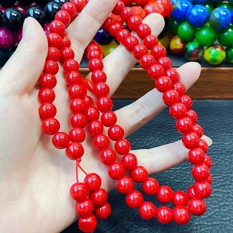 手饰玛瑙未镶嵌血胆金莲108