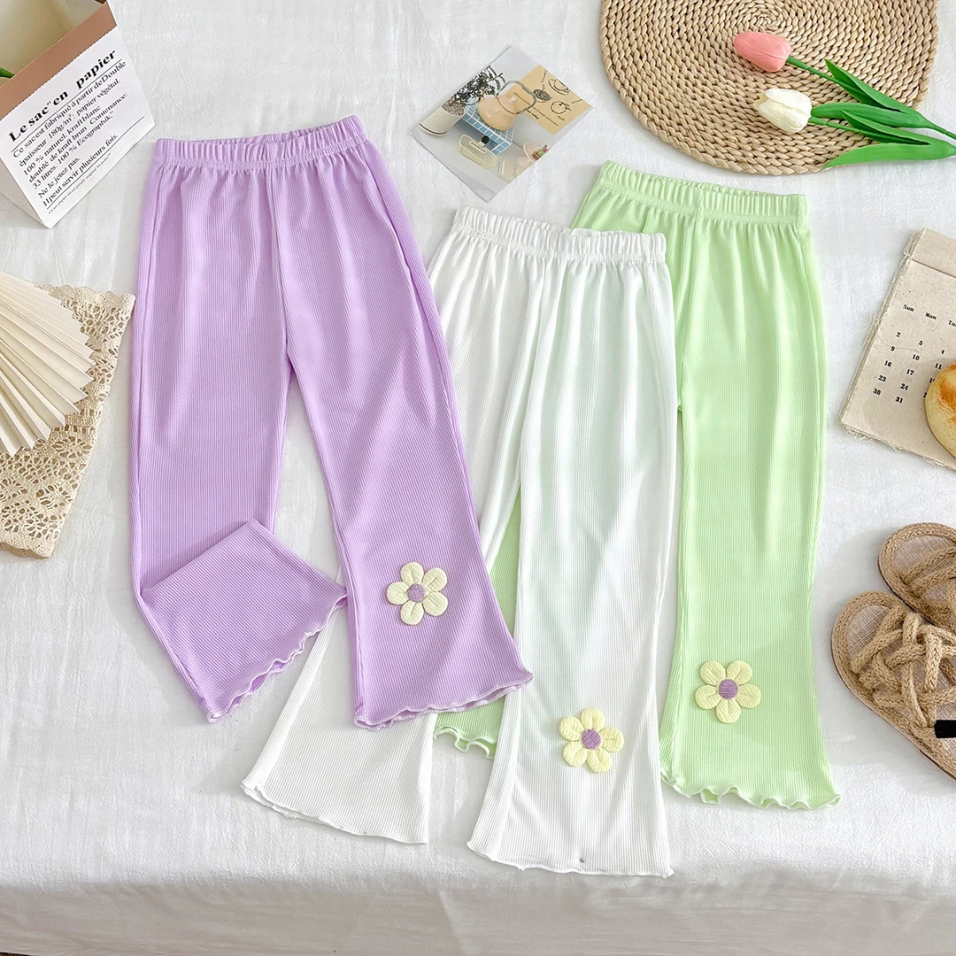 【思晨家】2025夏季新款女宝夏薄款简约百搭女童打底裤冰丝防蚊裤