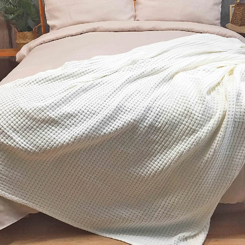 盖毯【竹棉夏毯】高品质简约纯色办公室午睡毯家用客厅沙发毯休闲毯