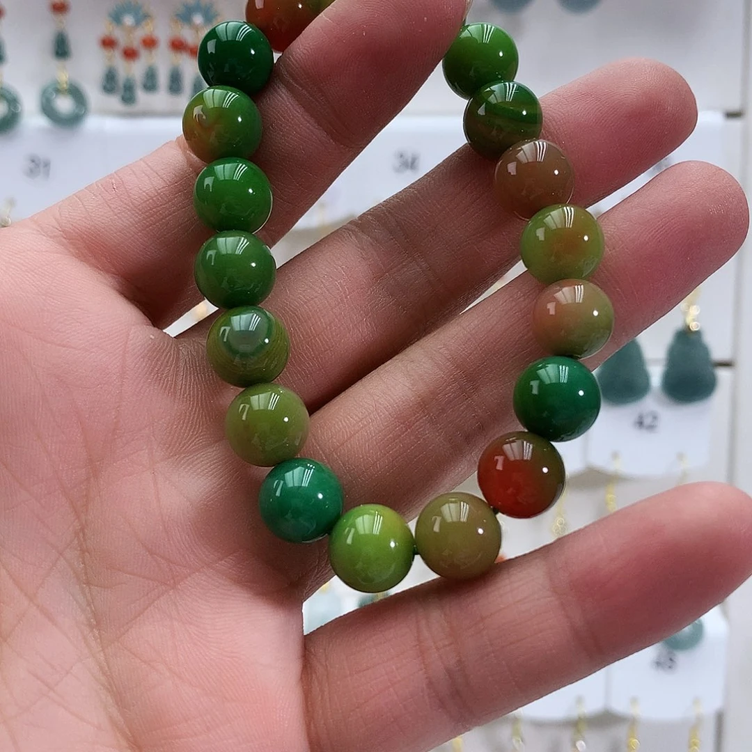 玛瑙/玉髓未镶嵌手链盐源手串
