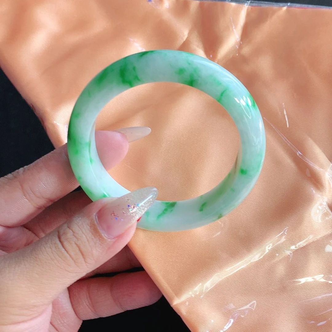 未镶嵌手镯翡翠53圈2076