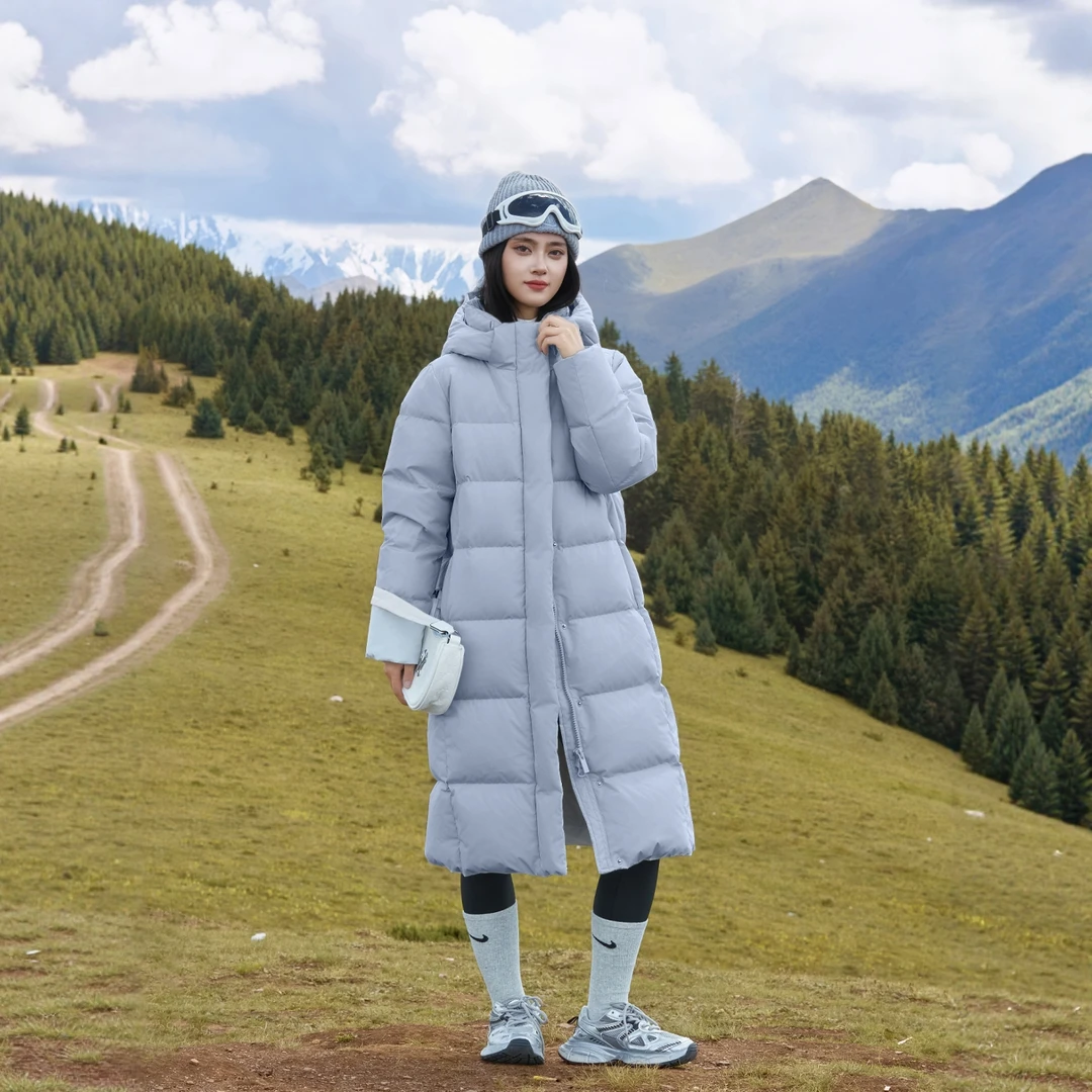 共青城羽绒服2025新款爆款连帽长款加厚保暖过膝冬季抗寒宽松外套