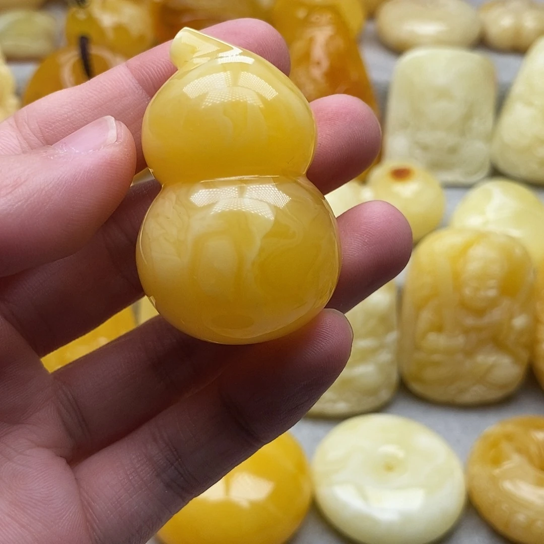 琥珀颈饰未镶嵌琥珀蜜蜡吊坠