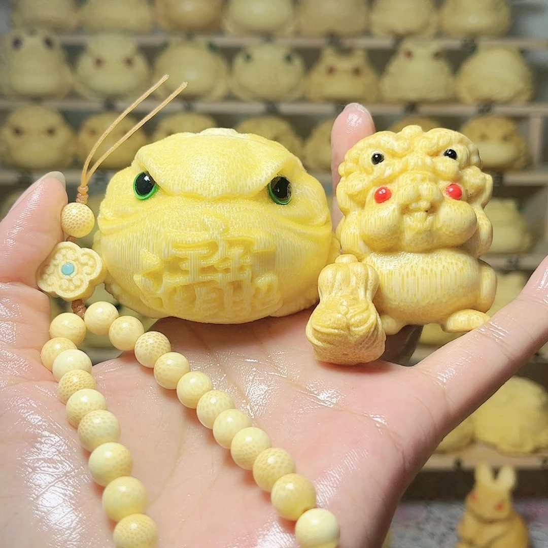 竹婉**月元宝恶霸，醒狮兔带配饰带油带刷