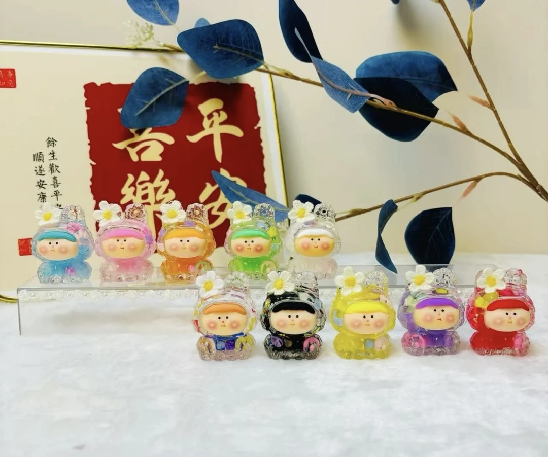 【直播拆】网红迷你马卡龙小奶豆莉莉丝钥匙扣