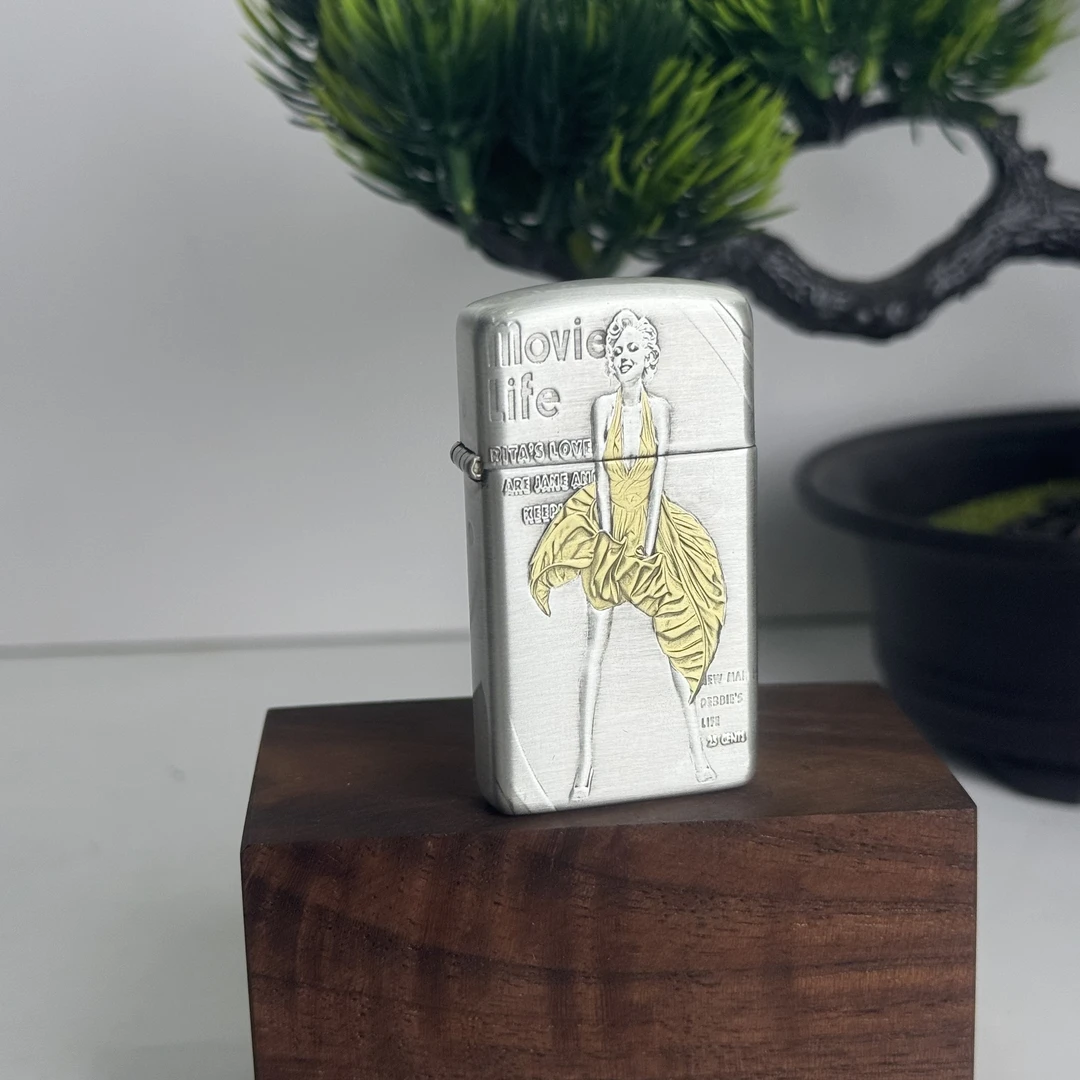 ZIPPO打火机 玛丽莲梦露 1606窄盔煤油打火机 DYJ1
