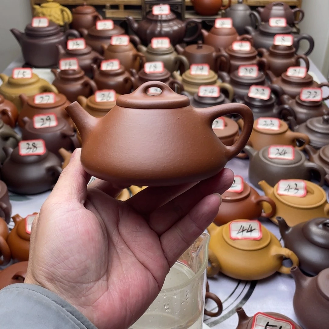 紫砂茶壶宜兴紫砂半手工