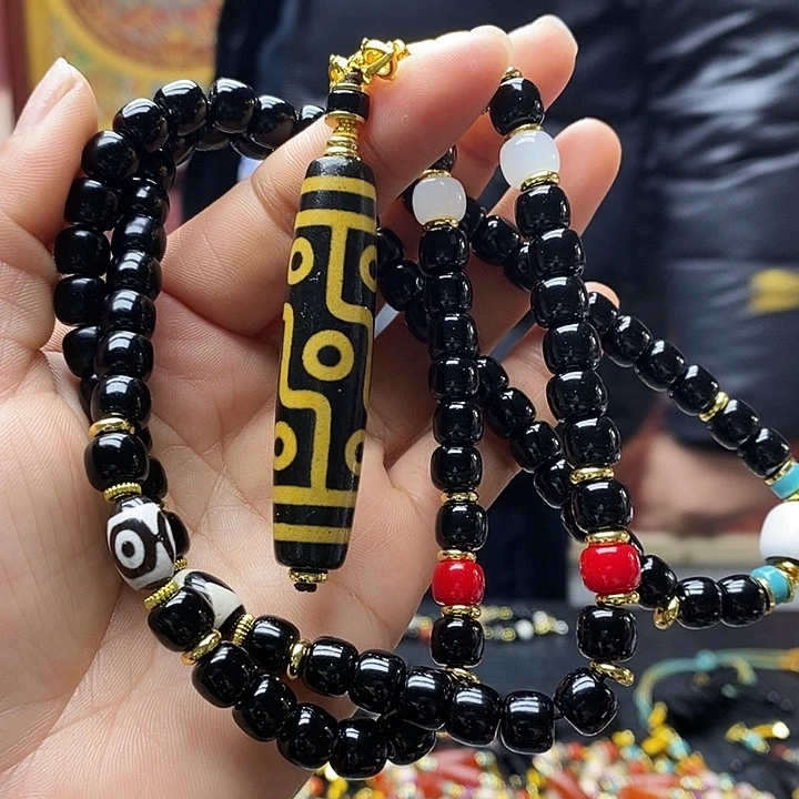 玛瑙/玉髓合金颈饰