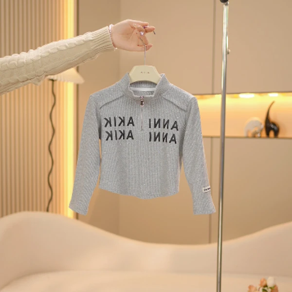 【一甜】女童春季打底衫春装中大童卫衣休闲上衣2025新款