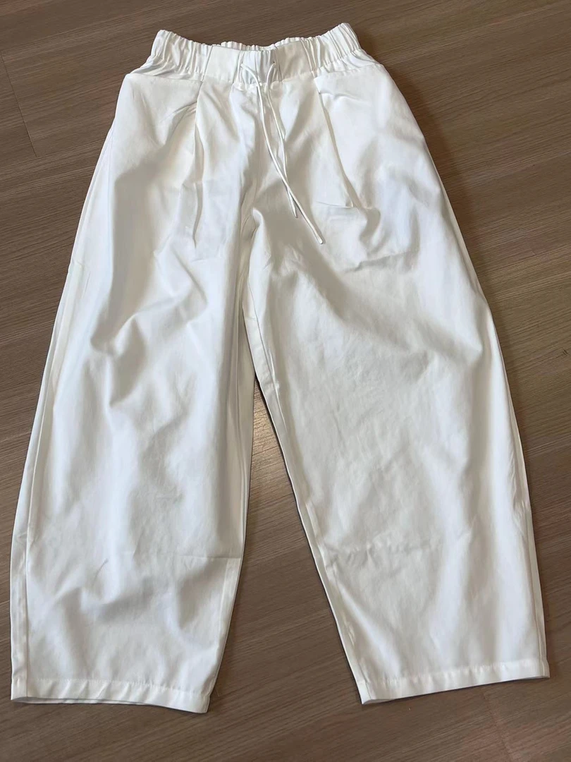 方和屿.夏季春季长裤休闲裤窄版弯刀裤宽松休闲A10-A1036