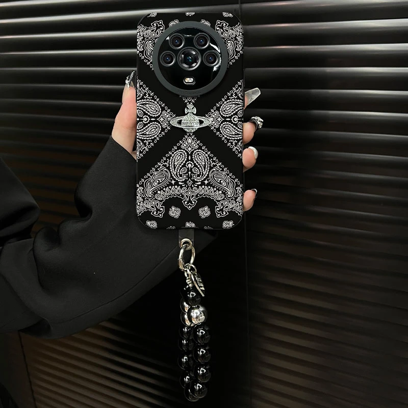 适用于【荣耀magic4】2025复古花纹ins风小羊皮网红创意手机壳女款