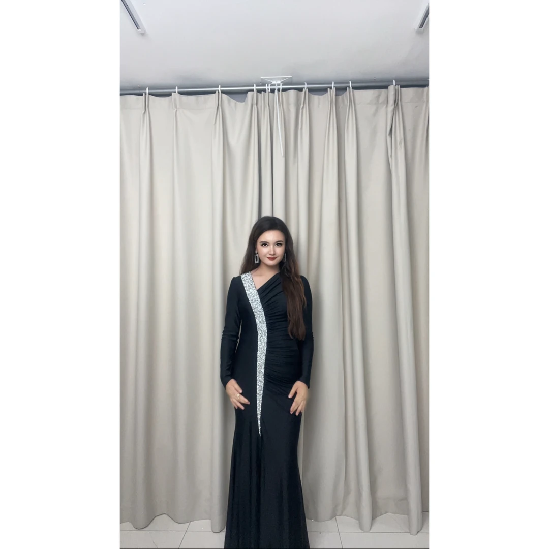 5913【包邮】新款高档高级感礼服时尚气质女装连衣裙