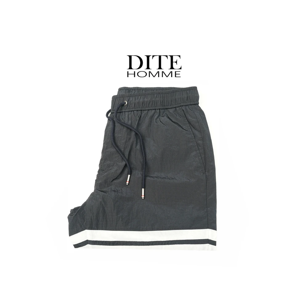 Dite迪特夏季男士新款速干裤运动时尚百搭潮流抽绳休闲条纹