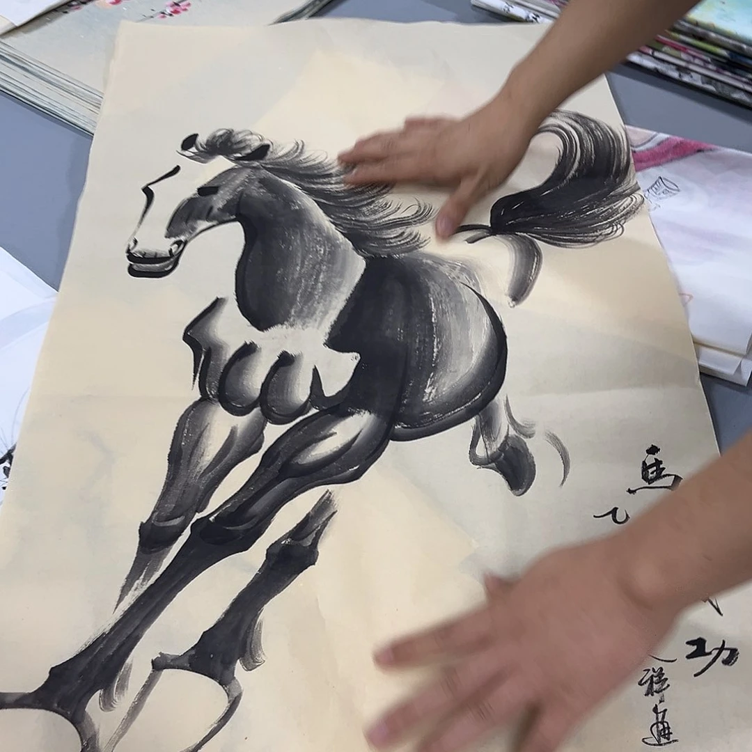 国画国画老师手绘作品